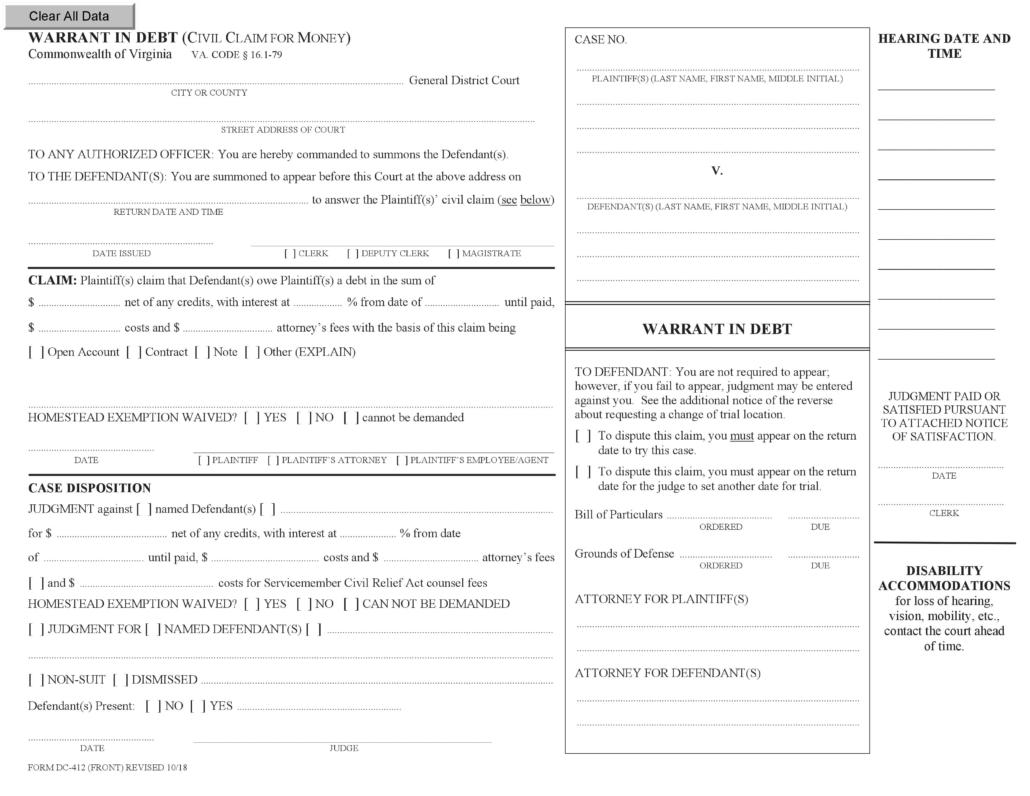 Answer to Debt Collection Lawsuit Template