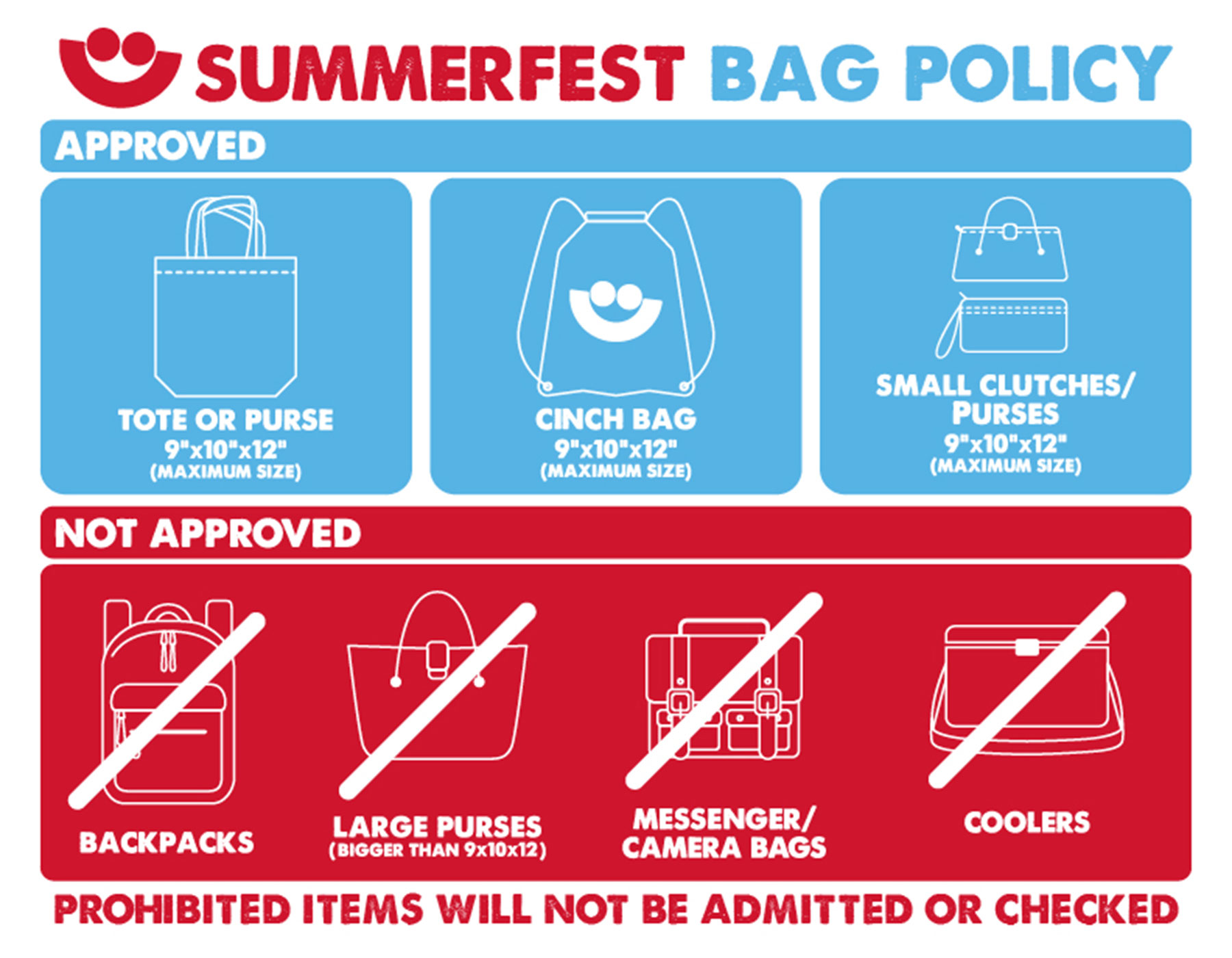 Sad Summer Fest Bag Policy