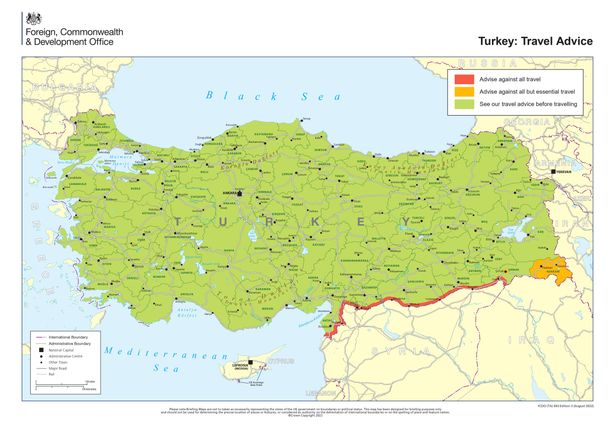 Foreign Office Advice on Travel to Turkey