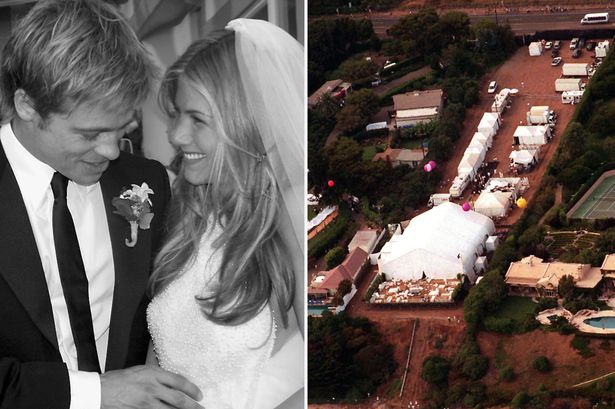 Wedding Jennifer Aniston and Brad Pitt