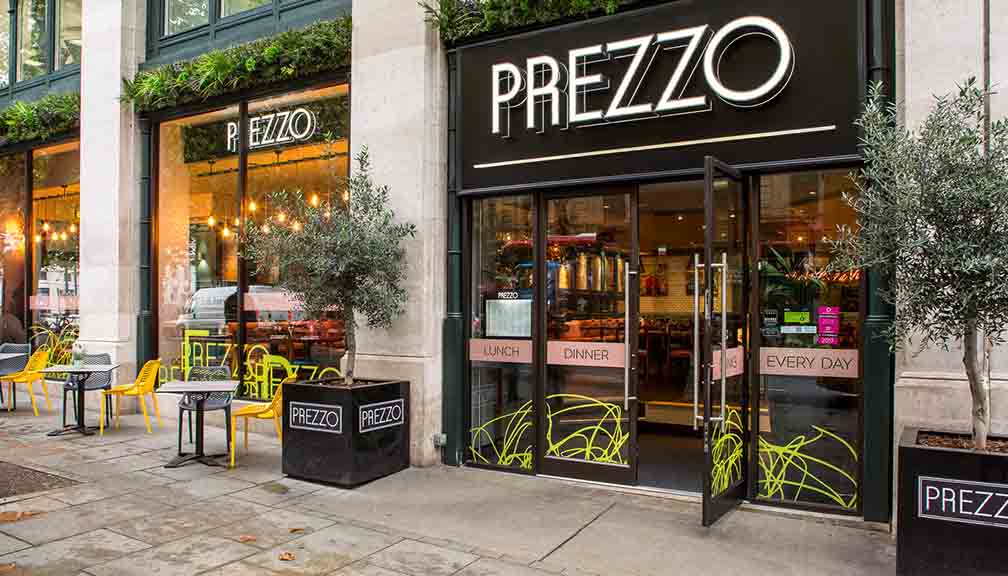 Prezzo Italian Restaurant London Northumberland Avenue London