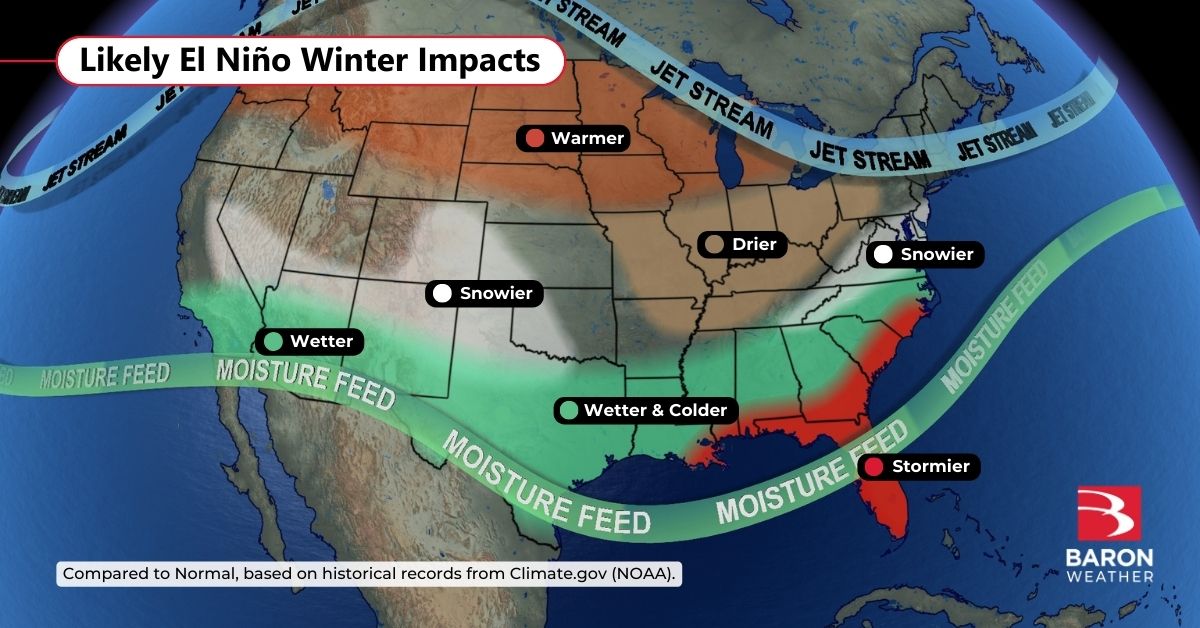 Strong El Niño Winter Forecast: Where Heavy Snow Could Hit Across America