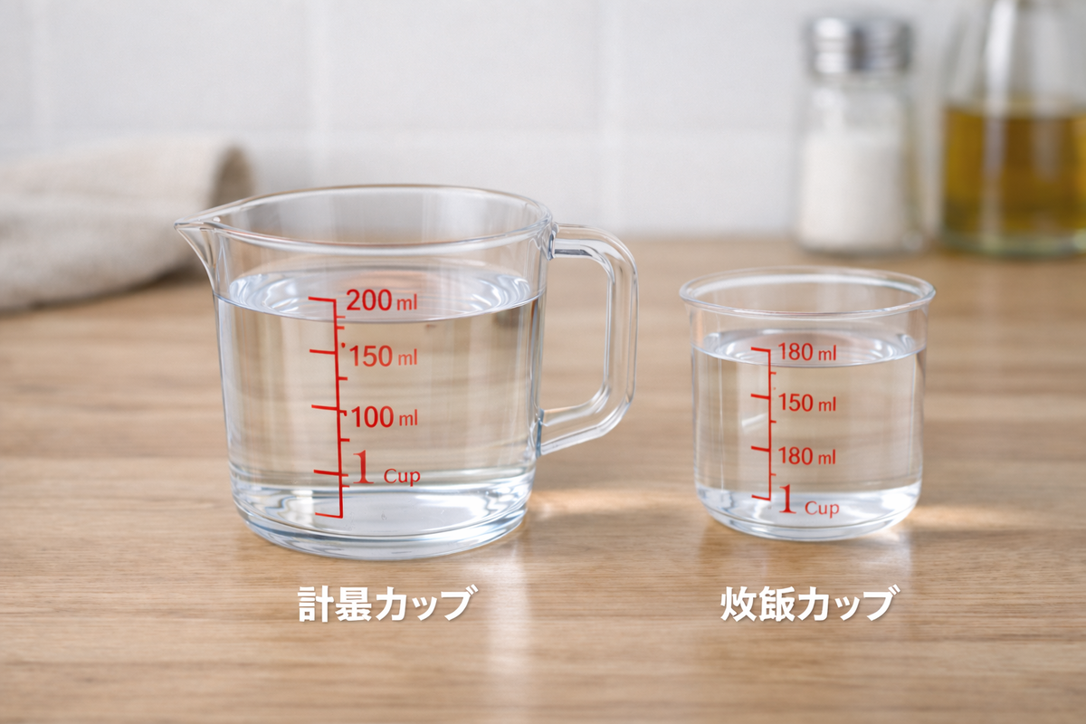 200Mlは何グラム？水・油・粉で全然違う！食材別換算表と測り方