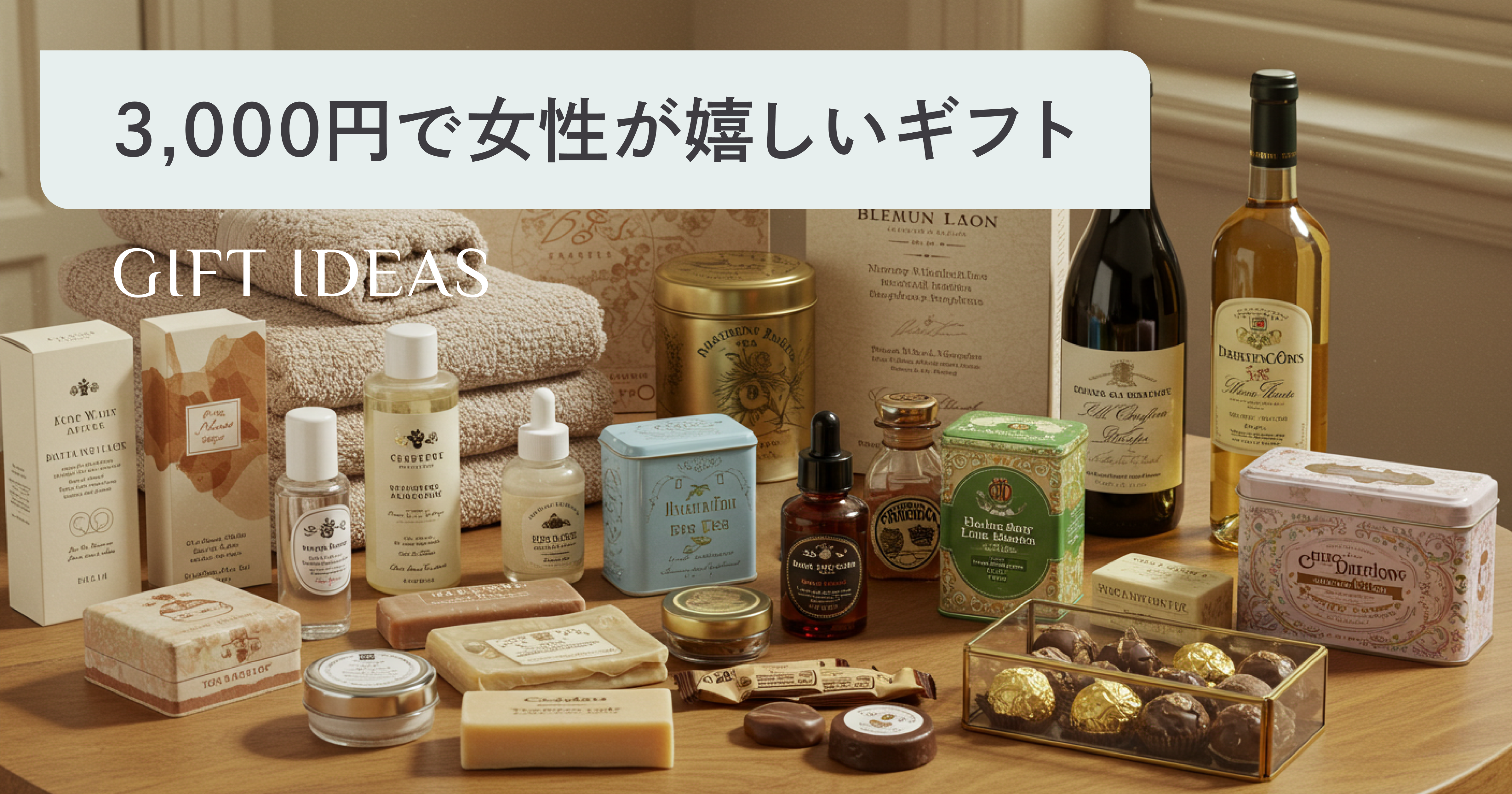 女性が喜ぶセンスのいい3000円ギフト決定版！高見えと実用性を両立
