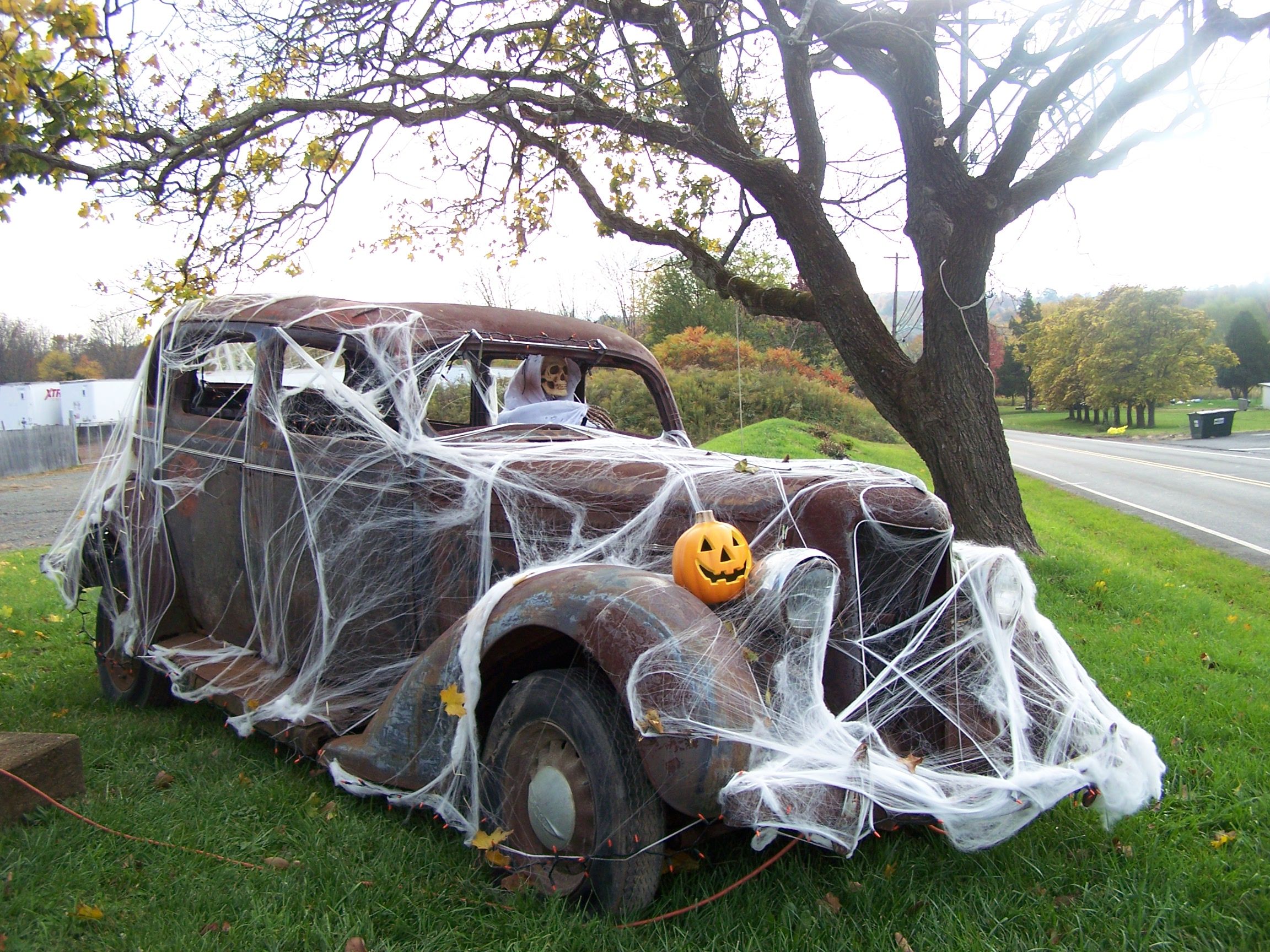 Cars Decorated for Halloween
