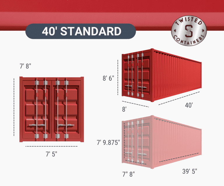 How Many Square Feet in a 40Ft Shipping Container
