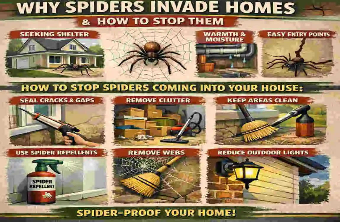What Stops Spiders Coming into House