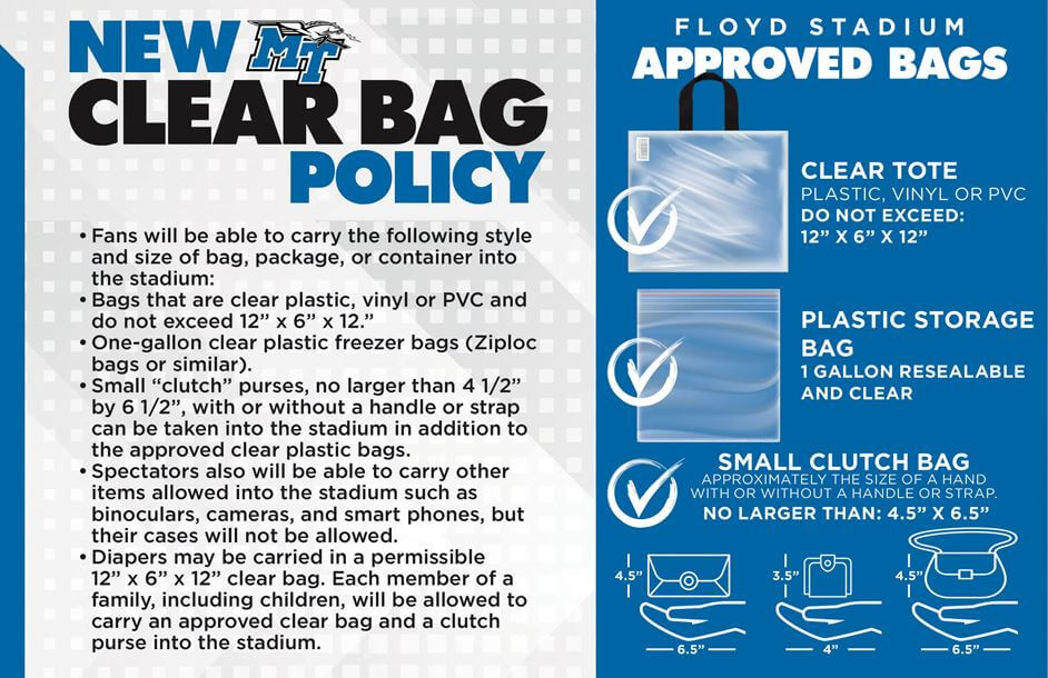 Floyd Stadium Bag Policy 2018
