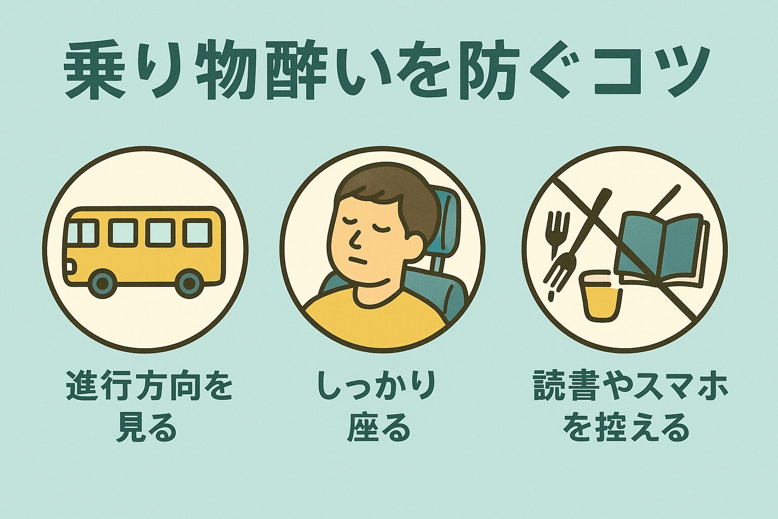 バスで酔いにくい席の真相！一番前がNgな理由と揺れない特等席