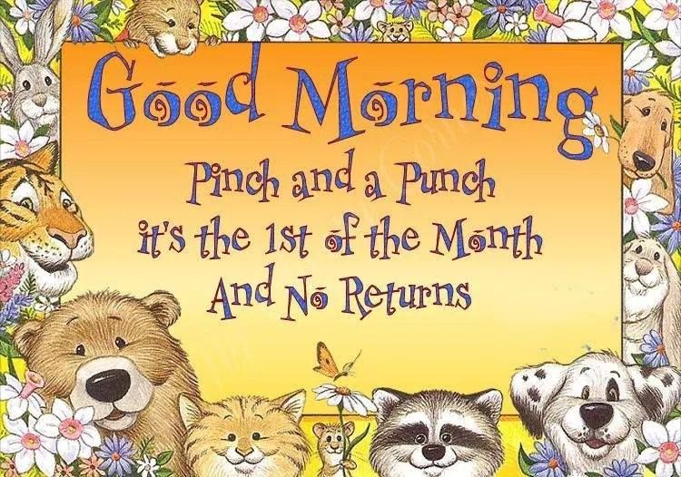 Pinch and a Punch First Day of the Month