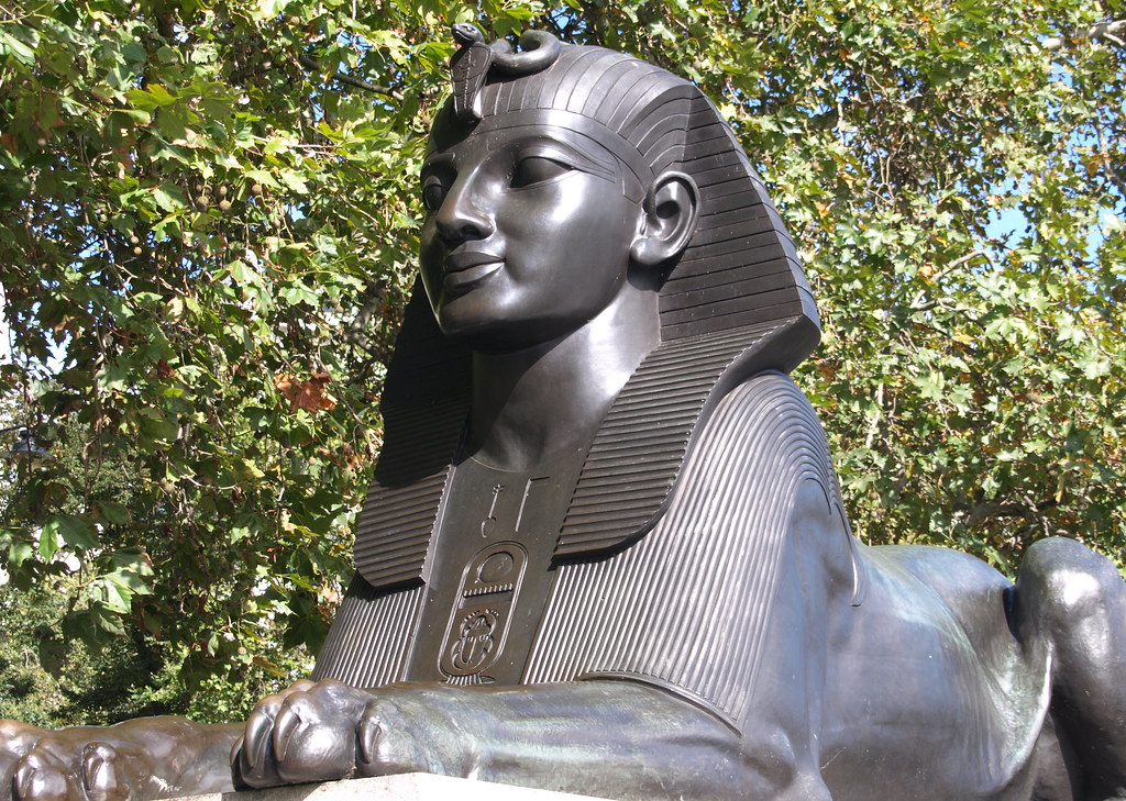 Statue of the Sphinx at Cleopatra's Needle