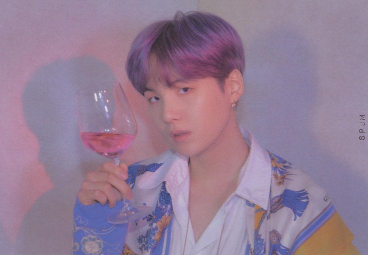 Suga Drinking Wine by the Pool Yoongi Bts