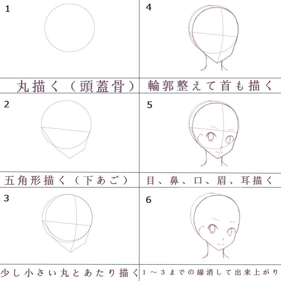 顔の輪郭の描き方決定版！歪む原因を解消するアタリと黄金比の秘訣