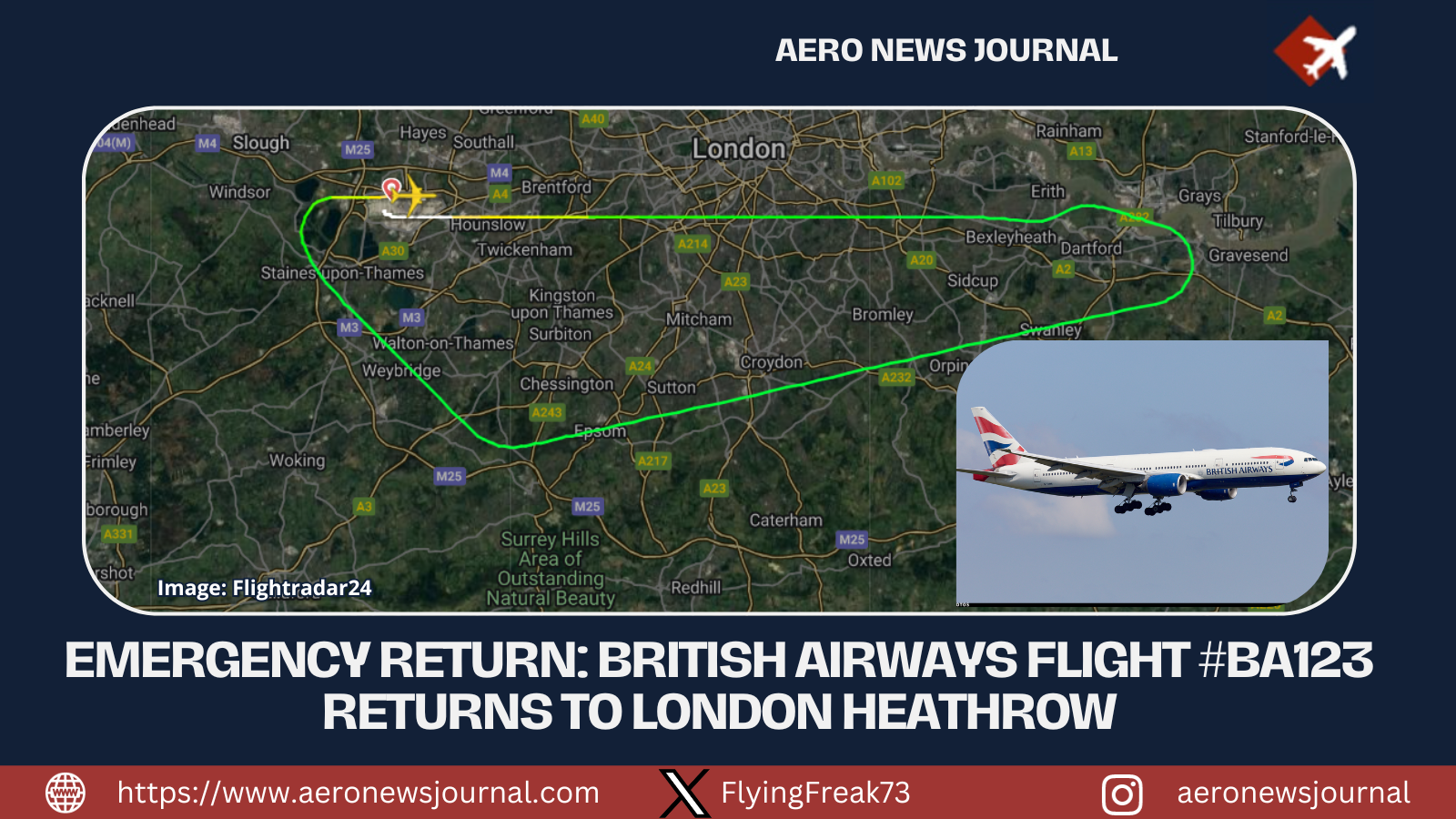 British Airways Plane Returns to London Heathrow After Takeoff