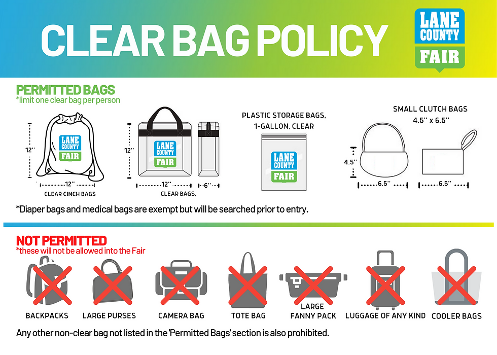 Hunt County Fair Bag Policy