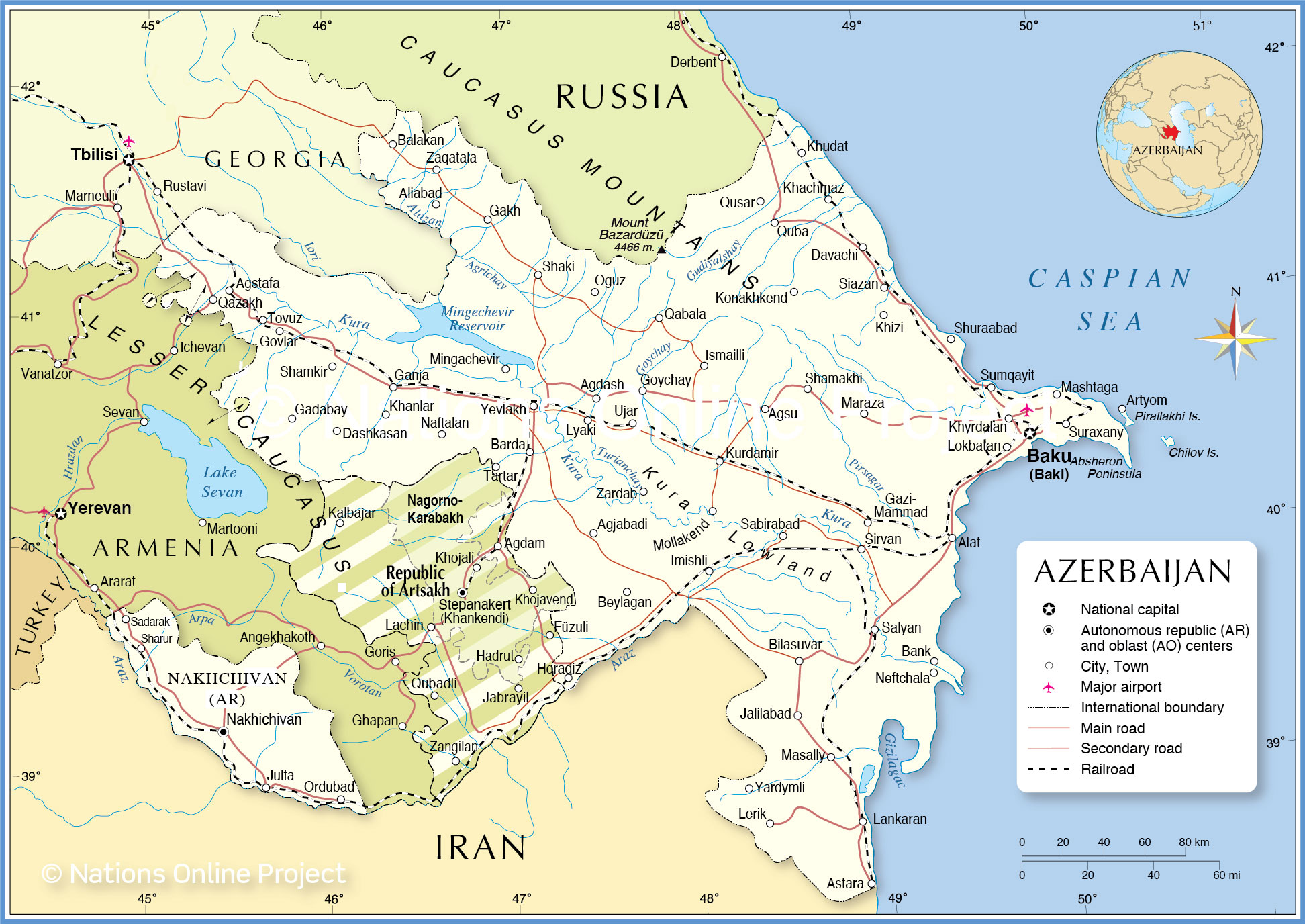 Neighbors of Azerbaijan
