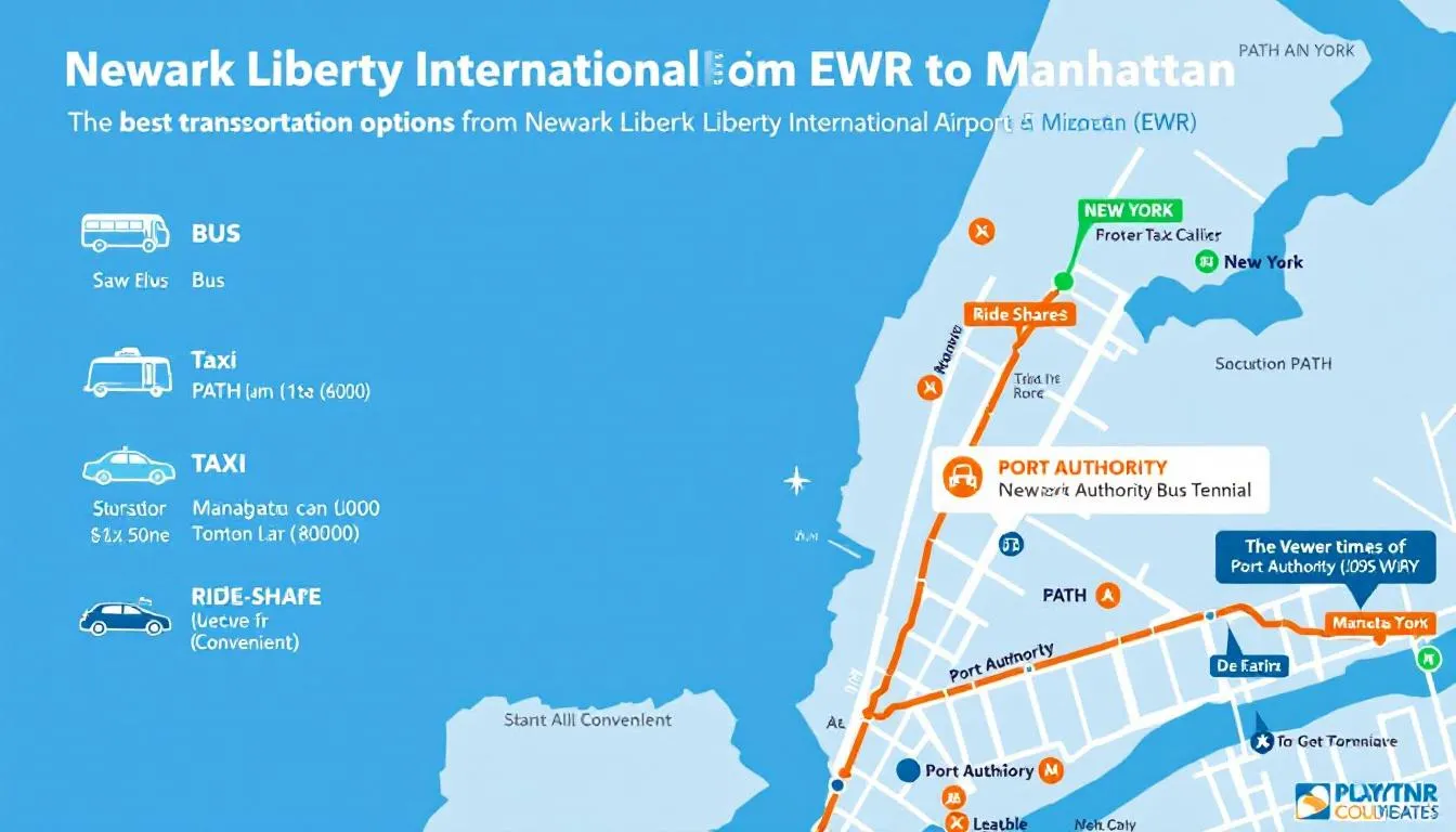 Newark International Airport Transportation to Manhattan