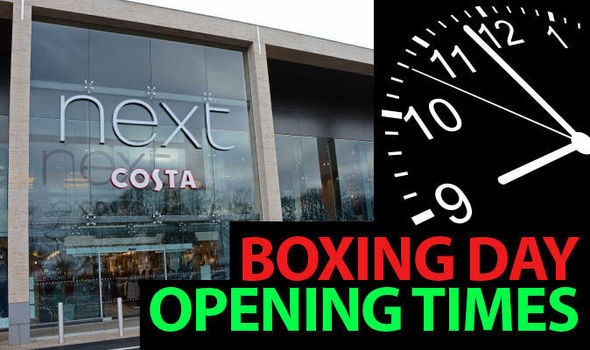Shop Opening Hours on Boxing Day