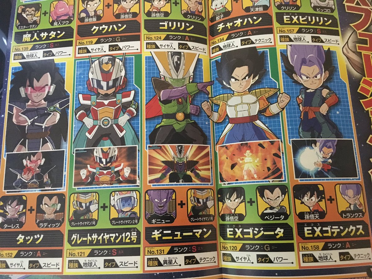 Dbフュージョンズキャラ図鑑｜隠しキャラ入手とEx合体完全網羅