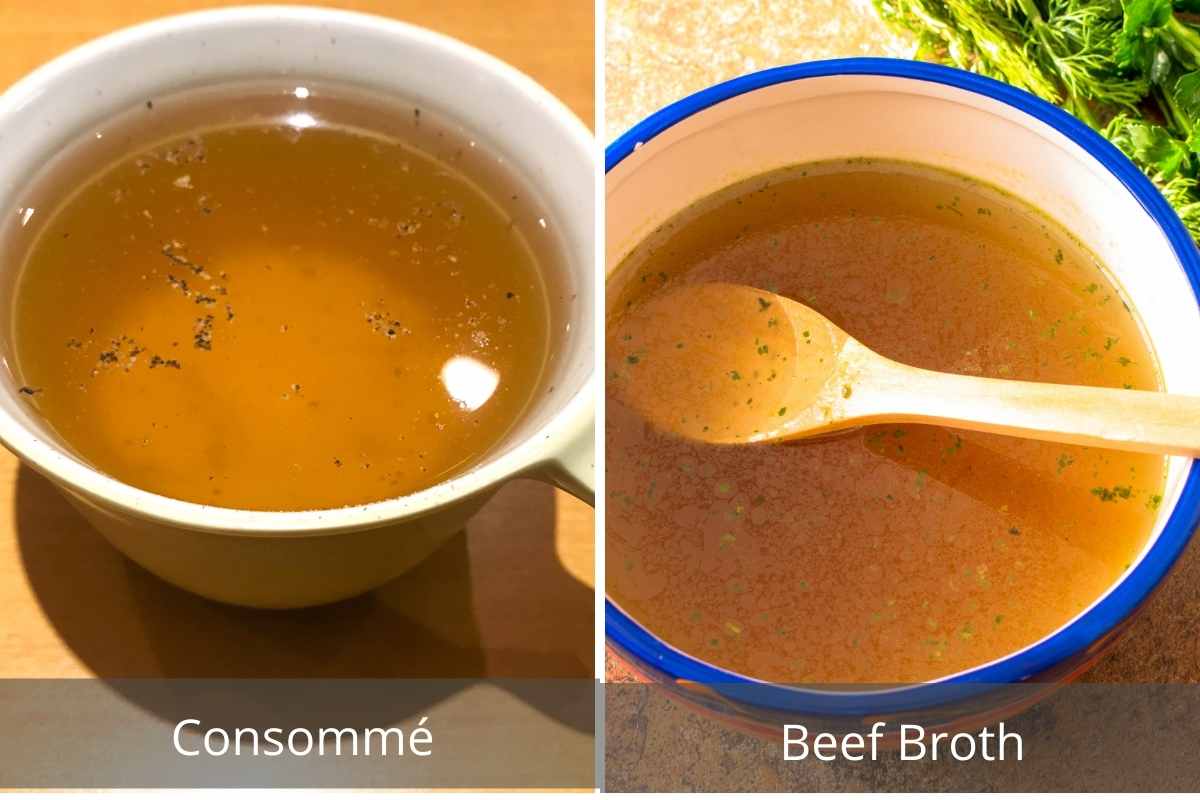Difference Between Beef Broth and Beef Consomme