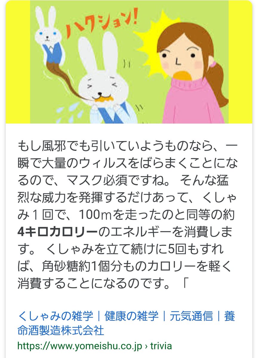 くしゃみ1回で4Kcal消費説は本当？専門医が明かす意外な真実