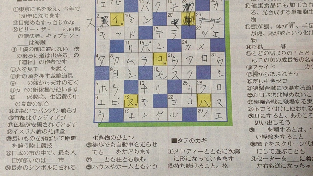 読売新聞クロスワードの答えと解き方｜最新解答の導き方と二重枠の謎を徹底解説