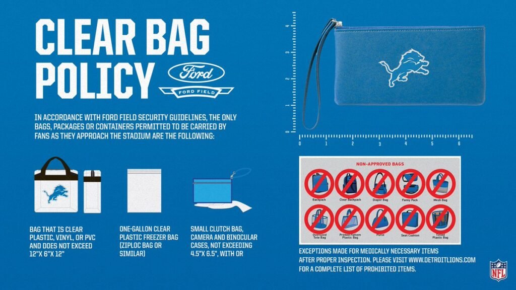 Clear Bag Policy Ford Field