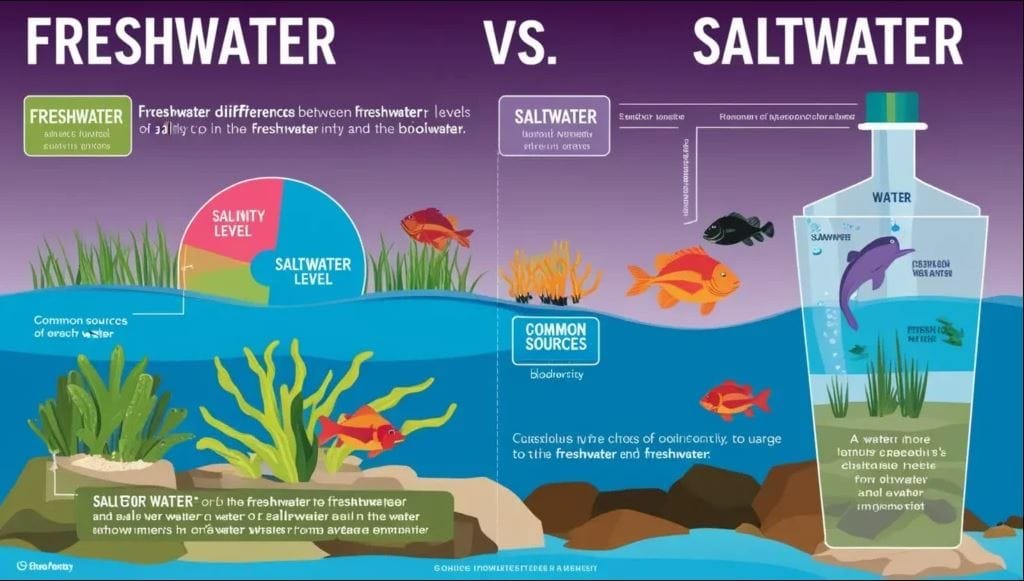 Compare Freshwater and Saltwater