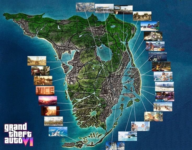 Gta 6 Map Leak Includes Vice City Airport Five Counties and Approximately 10 Cities