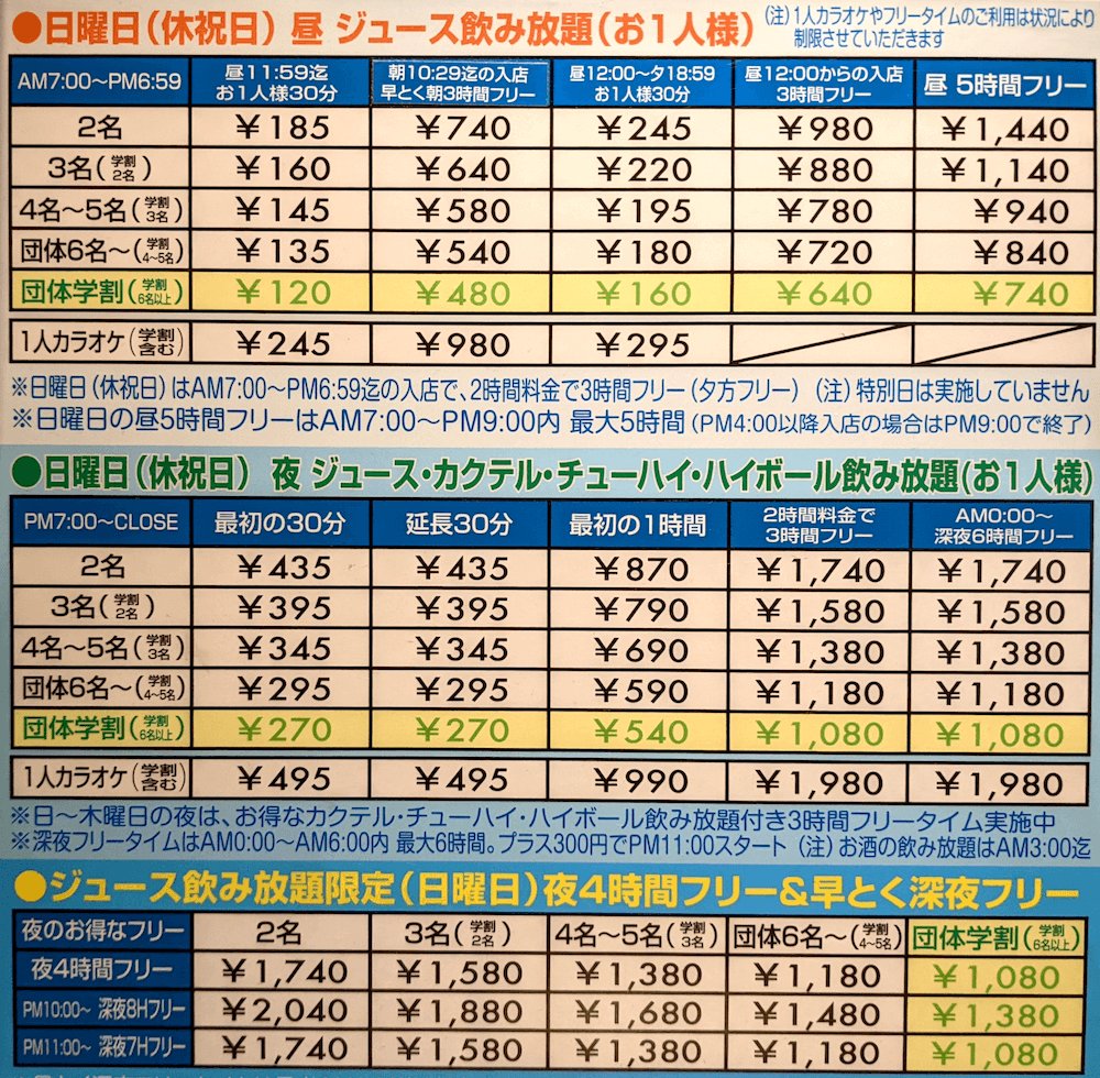 カラオケJoyjoy料金はなぜ安い？昼夜フリータイムと飲み放題を比較