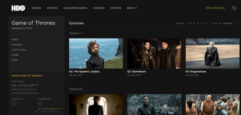 Where Can I Watch Game of Thrones for Free Uk