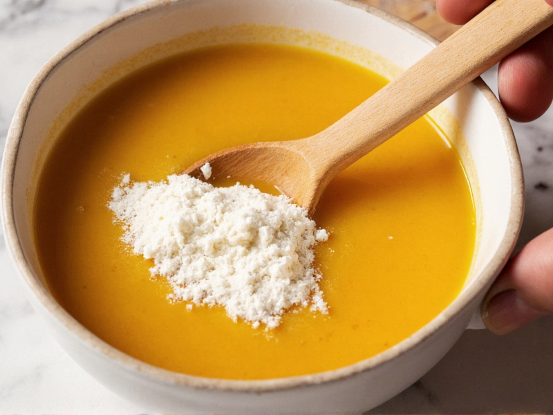 Thickening a Soup with Cornstarch