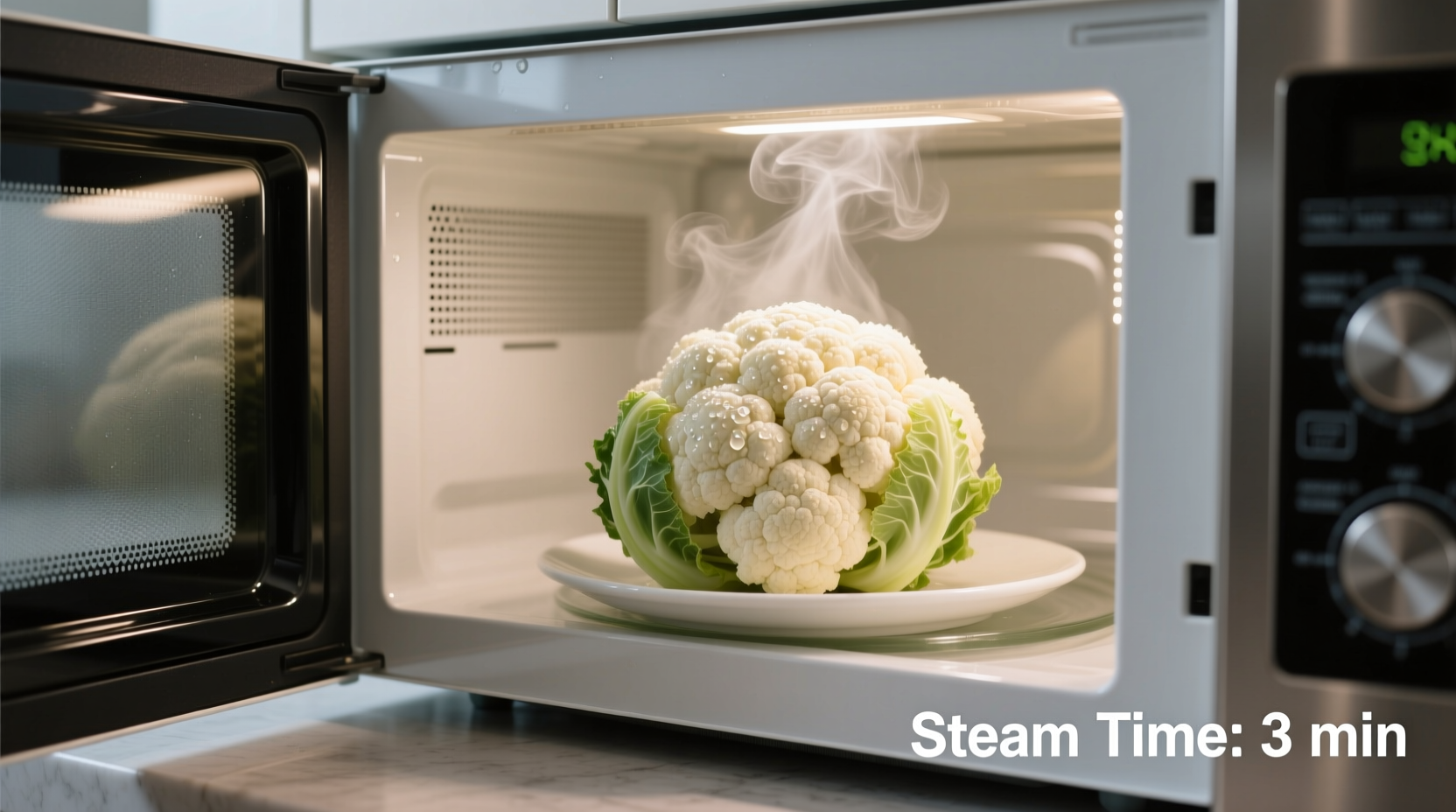 How Long to Steam Cauliflower in Microwave