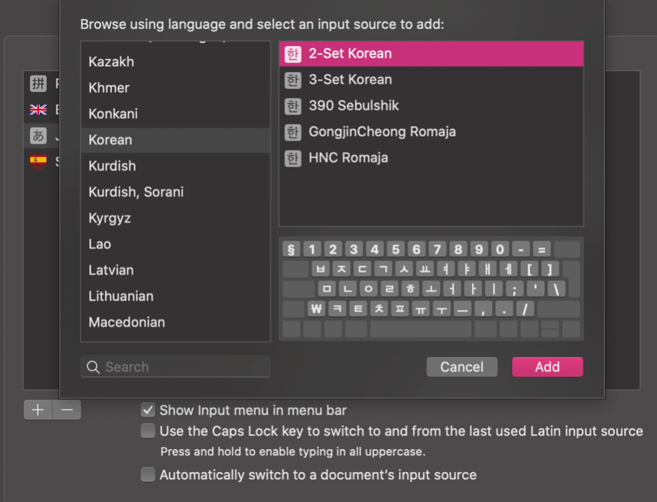 How to Install Korean Keyboard on Mac