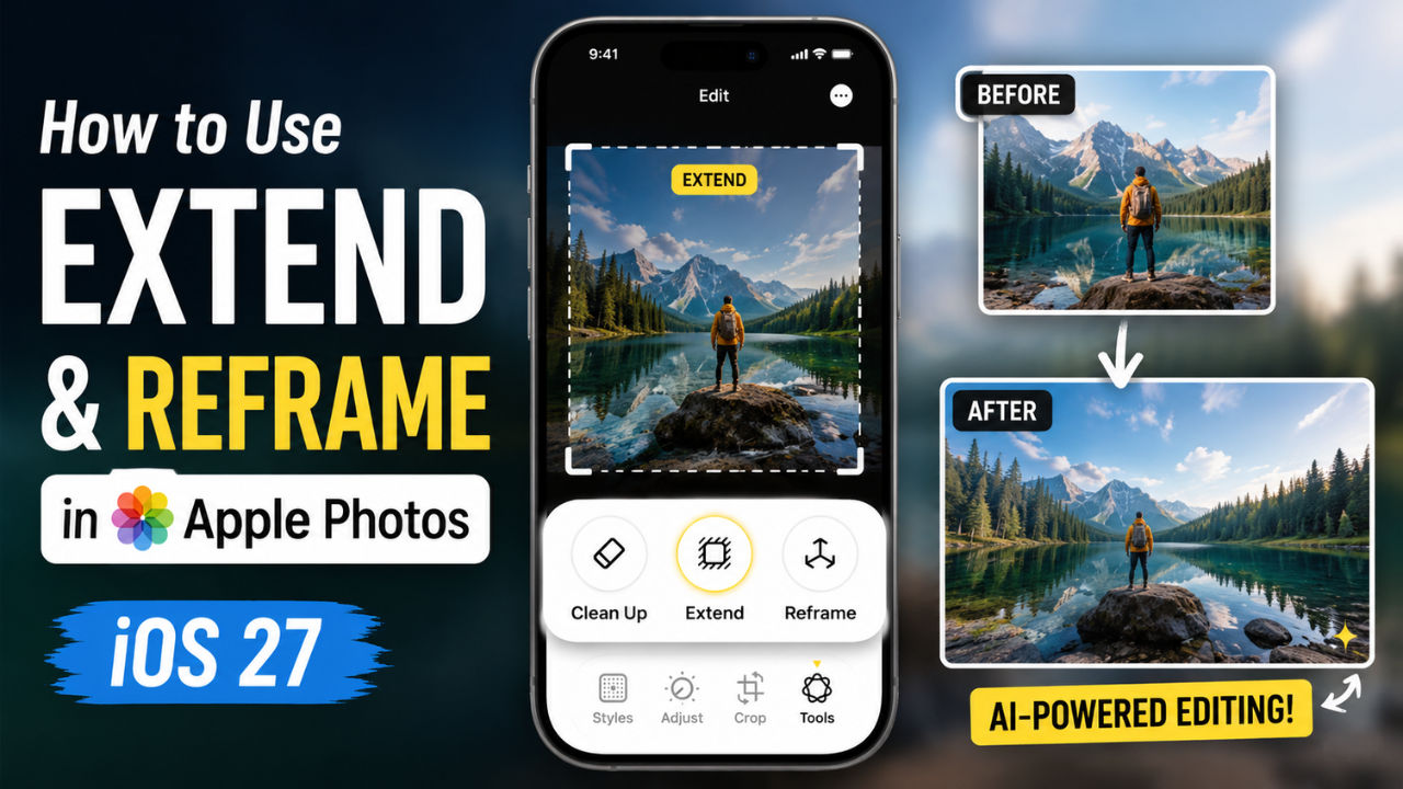 Apple Intelligence on Ios 27: Extend, Reframe, and Image Playground Come to Photos
