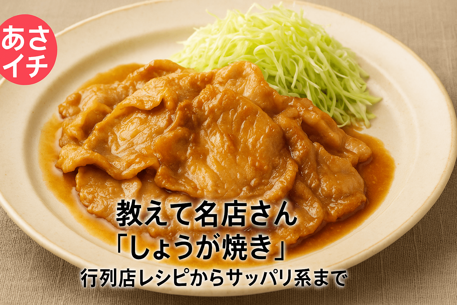 あさイチ流生姜焼き！肉が劇的に柔らかくなる黄金比と失敗しないプロ技