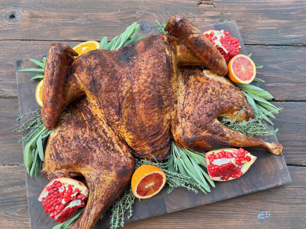 Crispy Skin on Smoked Turkey