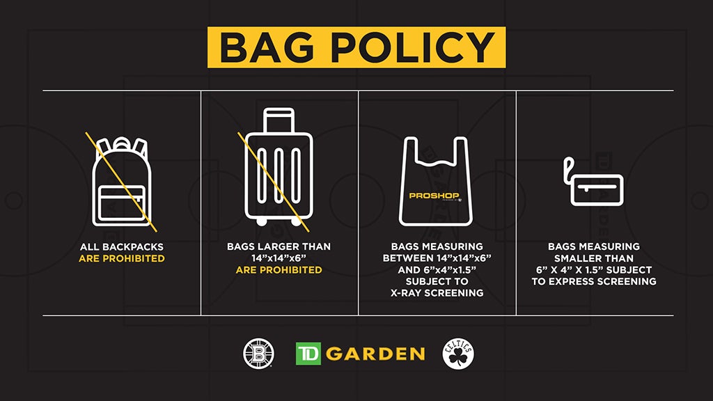 Celtics Td Garden Bag Policy