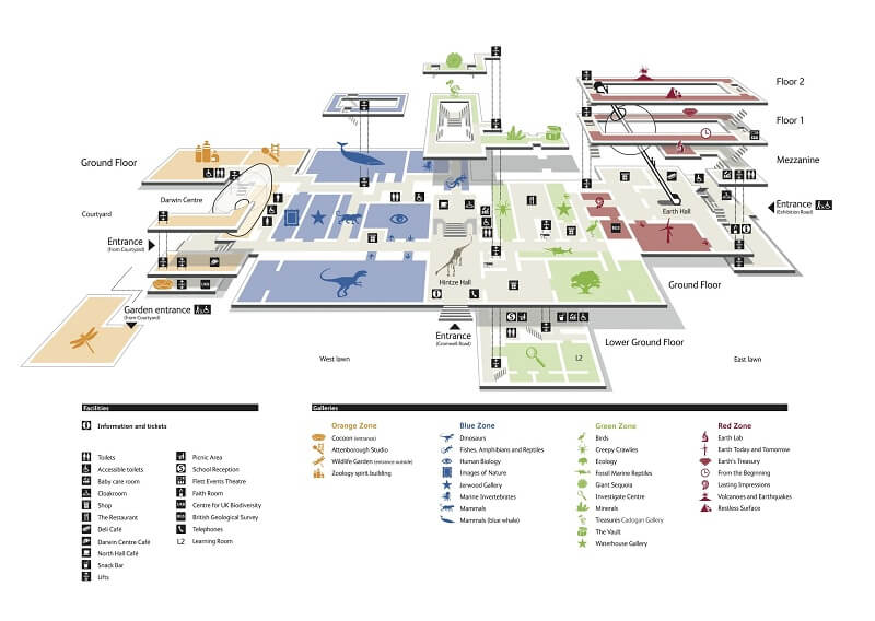 Map of Museum of Natural History New York