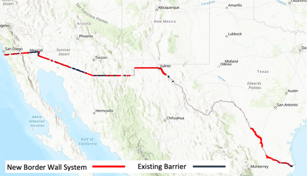 How Long Is the Southern Border of the Us