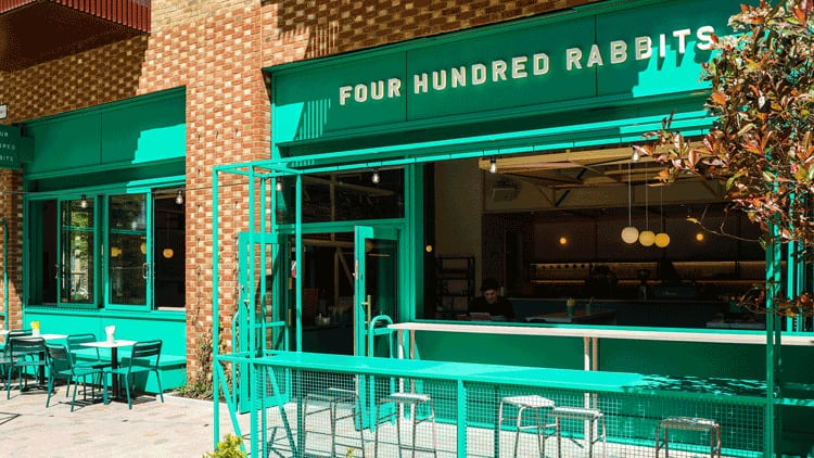 Four Hundred Rabbits Pizza Restaurant Elephant and Castle
