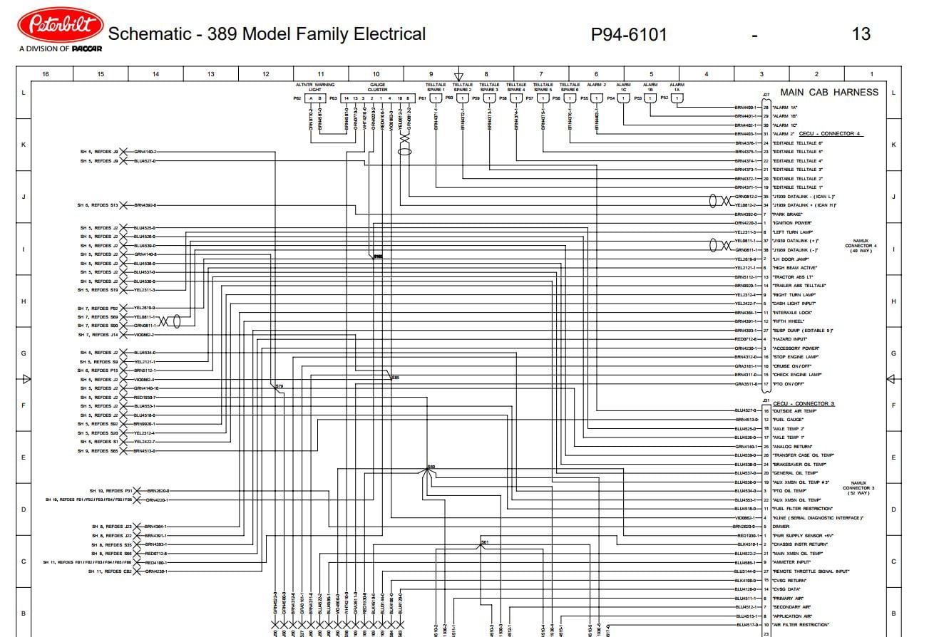 Peterbilt 389 Chassis Node Wiring Diagram