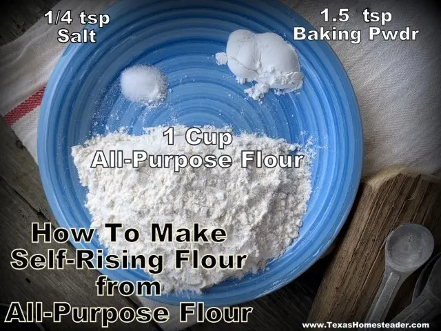 Make Self Rising Flour out of All Purpose