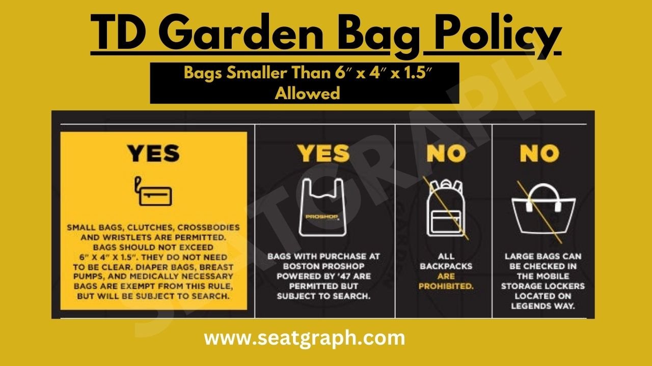 Td Garden Diaper Bag Policy