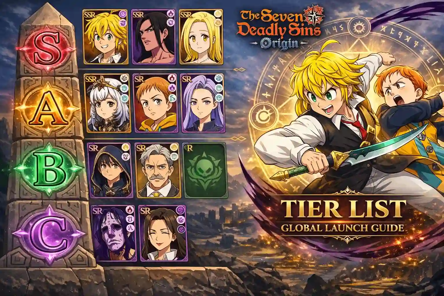 Seven Deadly Sins Origin Characters List