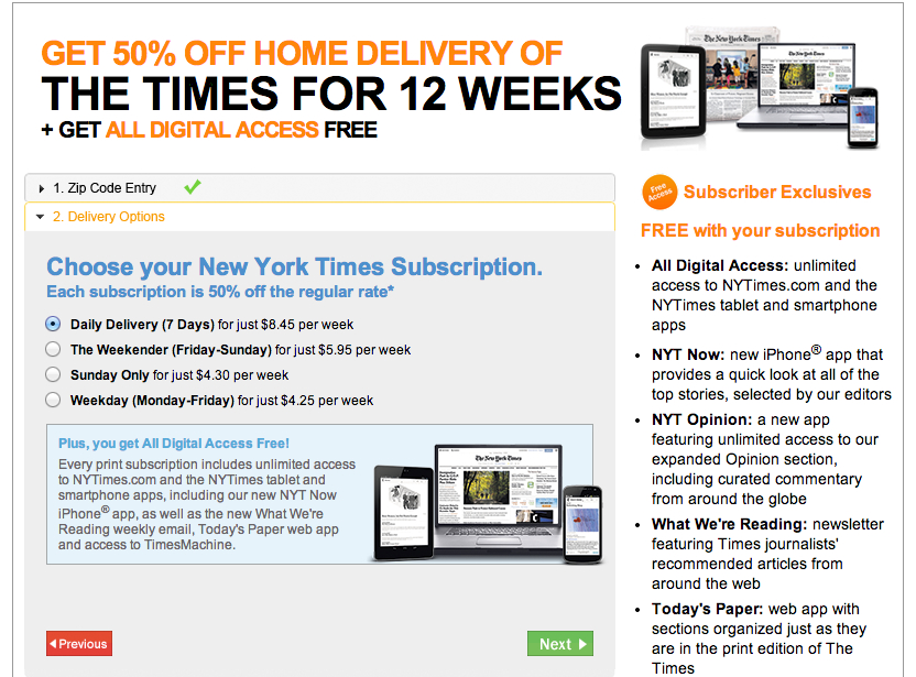 How Much Is a Ny Times Subscription
