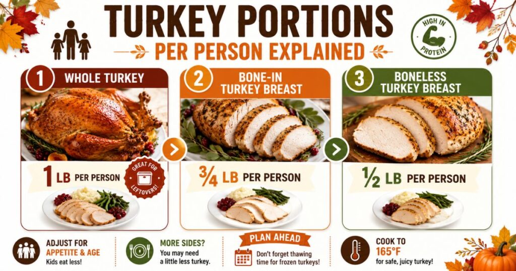 Turkey Size for Four People