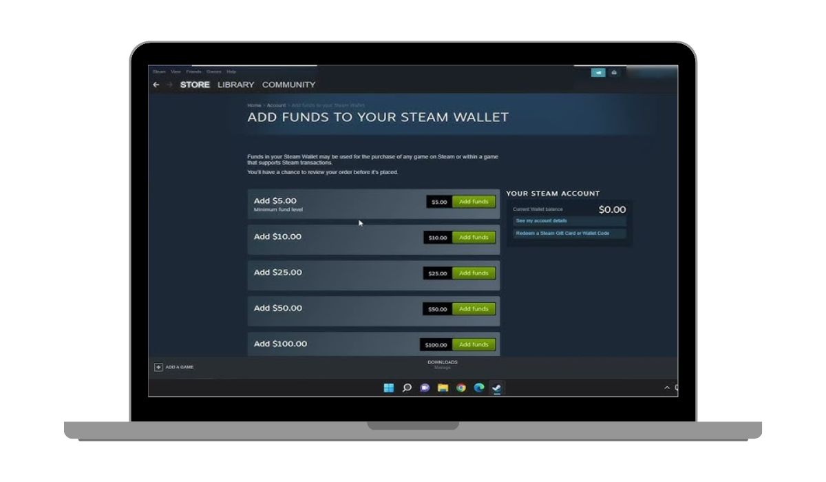 Can You Add Custom Amount to Steam Wallet