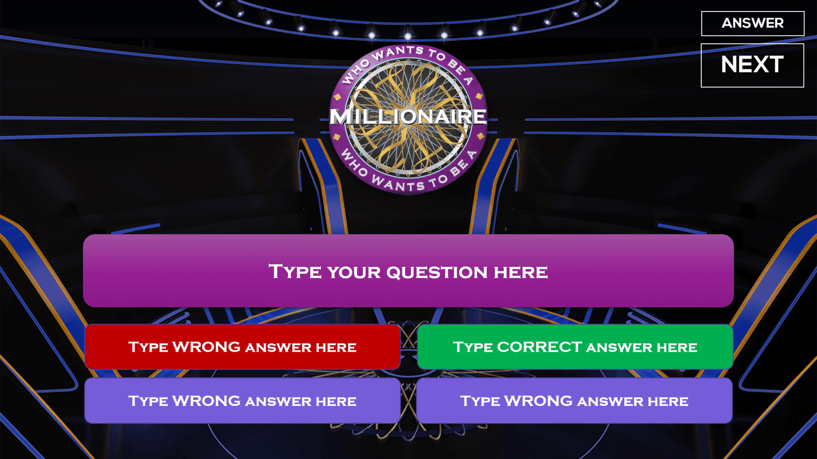 Who Wants to Be a Millionaire Questions with Answers