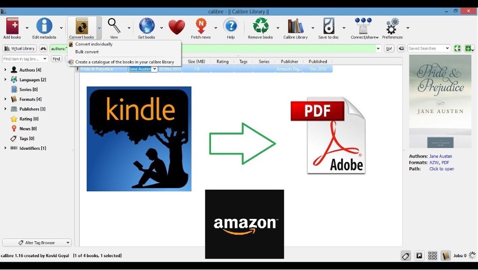 How to Convert a Kindle Book to a Pdf